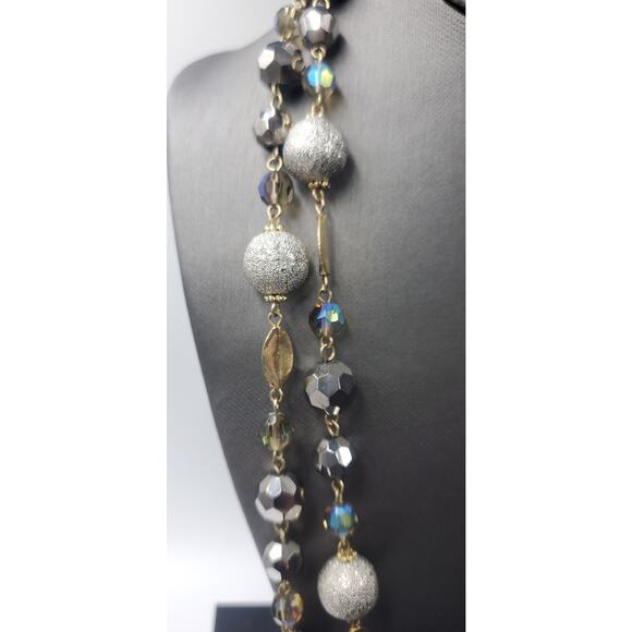 VTG Real Collectibles by Adrienne Long Double Strand Beaded Statement Necklace - Picture 2 of 8